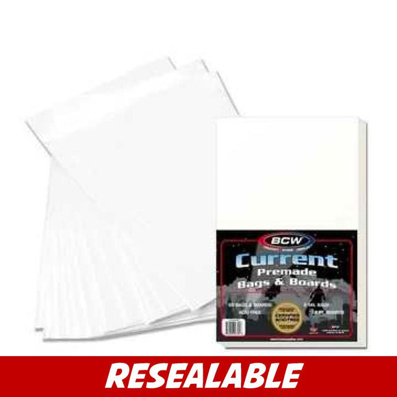 RESEALABLE CURRENT SIZE BAG AND BOARD - COMBO