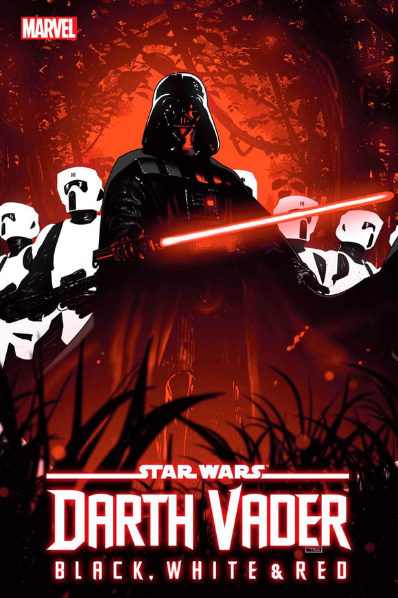 STAR WARS DARTH VADER - BLACK WHITE AND RED 4 CVR A