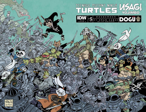 TEENAGE MUTANT NINJA TURTLES USAGI YOJIMBO WHEREWHEN #5 COVER A SAKAI CVR A