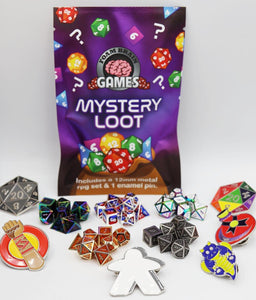 EPIC MYSTERY LOOT MINI METAL RPG SET ENAMEL PIN