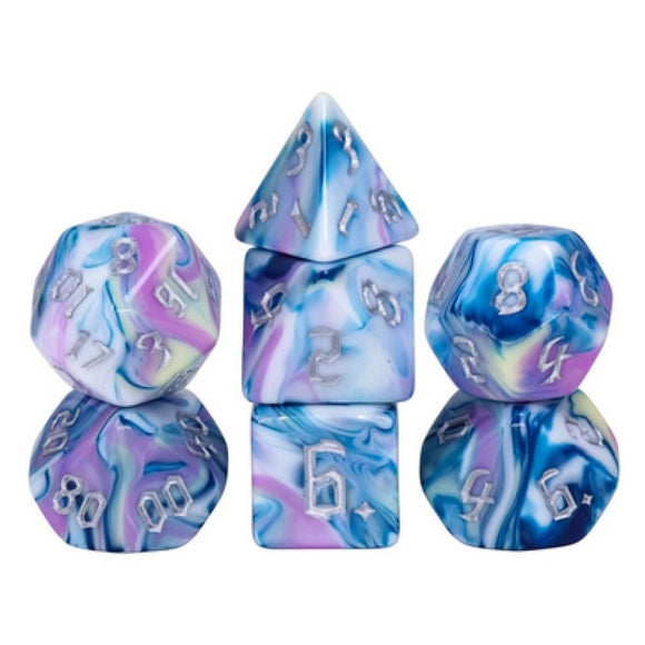 BLOOMING VIOLETS RPG DICE SET