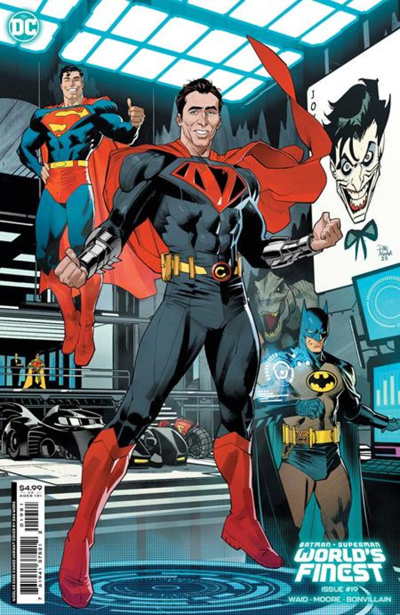 BATMAN SUPERMAN WORLDS FINEST #19 CVR C DAN MORA NICOLAS CAGE SUPER-VARIANT CARD STOCK VAR