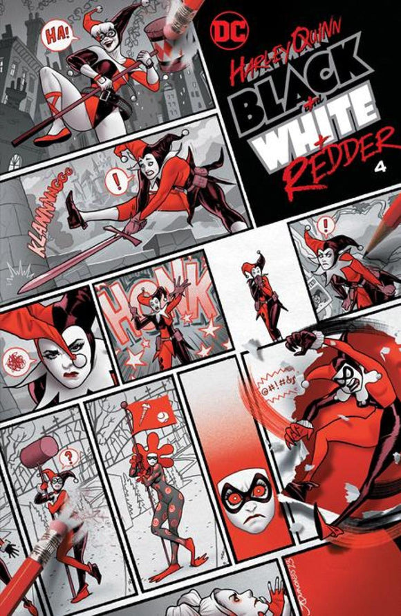 HARLEY QUINN BLACK WHITE REDDER #4 CVR A JOE QUINONES (OF 6)