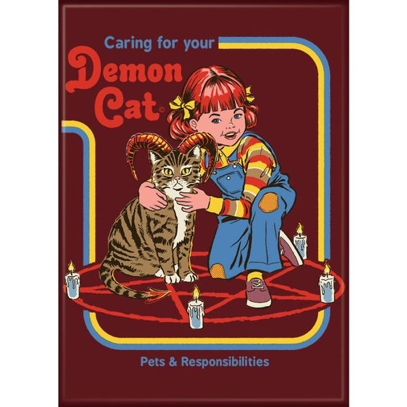 Steven Rhodes Demon Cat Magnet