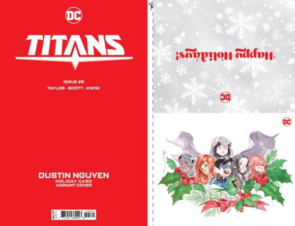 TITANS #5 CVR D DUSTIN NGUYEN DC HOLIDAY CARD SPECIAL EDITION VAR