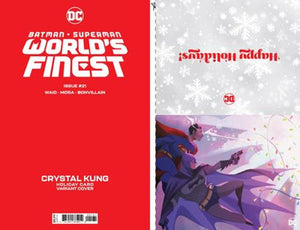 BATMAN SUPERMAN WORLDS FINEST #21 CVR C CRYSTAL KUNG DC HOLIDAY CARD SPECIAL EDITION VAR