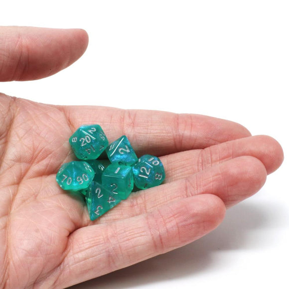 CRITLINGS 7PC MINI RPG SET - AQUA SPARKLE