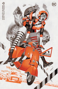 HARLEY QUINN BLACK WHITE REDDER #6 CVR B JULIAN TOTINO TEDESCO VAR (OF 6)