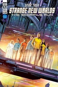 STAR TREK STRANGE NEW WORLDS--THE SCORPIUS RUN #5 COVER A HERNANDEZ CVR A