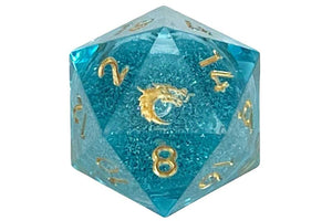 Old School Sharp Edged 35mm D20: Liquid Infused - Azure Fury