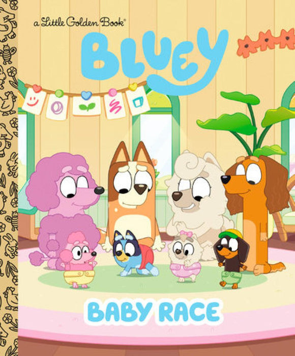 BLUEY BABY RACE LITTLE GOLDEN BOOK HC