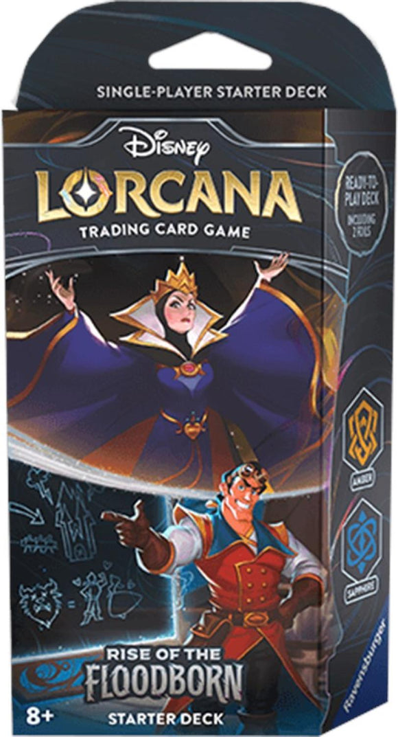 Disney Lorcana TCG: Rise of the Floodborn Starter Deck - Amber and Sapphire