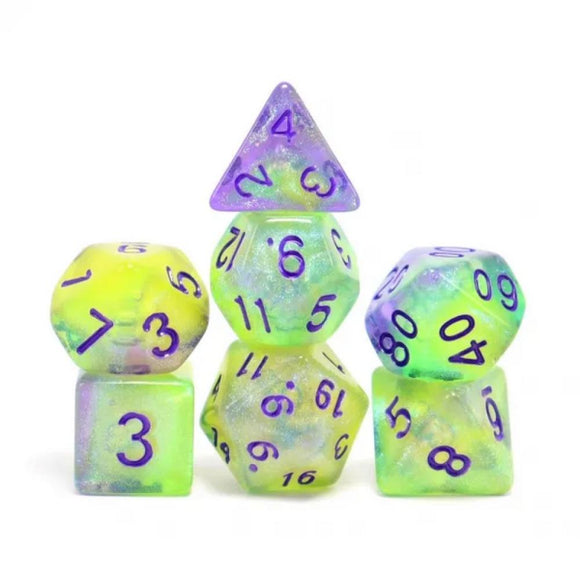 LUMINESCENT JELLYFISH RPG DICE SET