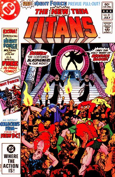 The New Teen Titans 1980 #21 Direct ed. - back issue - $10.00