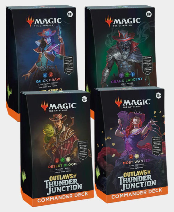 MAGIC THE GATHERING CCG OUTLAWS OF THUNDER JUNCTION COMMANDER DECK