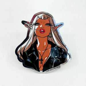 ELF BADDIE LOLLIPOP // STICKER by BABS TARR