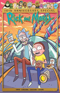 RICK AND MORTY 10TH ANNIVERSARY SPECIAL #1 ONE SHOT CVR A MARC ELLERBY WRAPAROUND