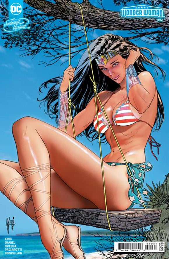 WONDER WOMAN #12 CVR D GUILLEM MARCH SWIMSUIT CARD STOCK VAR ABSOLUTE POWER