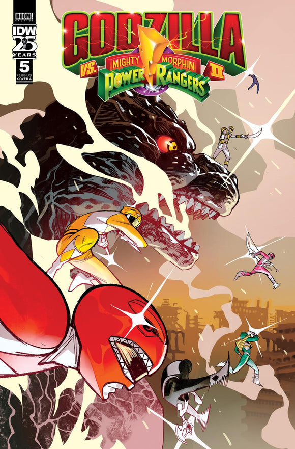 GODZILLA VS THE MIGHTY MORPHIN POWER RANGERS II #5 COVER A RIVAS CVR A