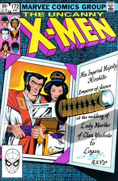 The Uncanny X-Men 1981 #172 Direct ed. - back issue - $4.00