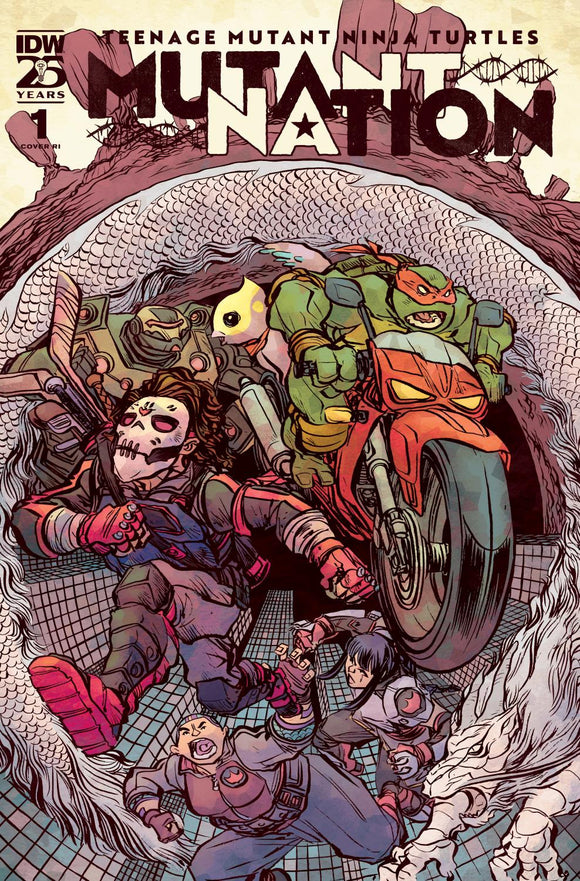 TEENAGE MUTANT NINJA TURTLES MUTANT NATION #1 VAR RI 10 LONERGAN CVR F 1:10 INCV