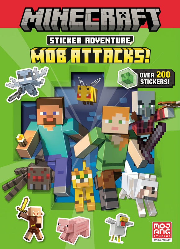 MINECRAFT STICKER ADVENTURE MOB ATTACKS MINECRAFT TP