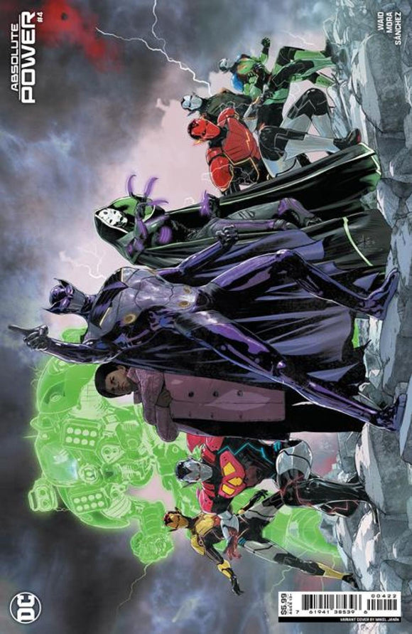 ABSOLUTE POWER #4 CVR G MIKEL JANIN VILLAINS CARD STOCK VAR (OF 4)