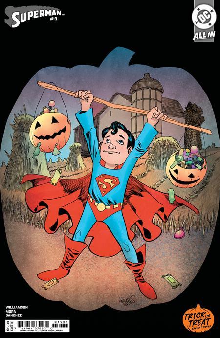 SUPERMAN #19 CVR E KELLEY JONES TRICK OR TREAT CARD STOCK VAR