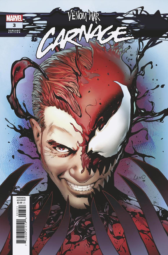 VENOM WAR CARNAGE #3 GREG LAND VAR VW CVR B