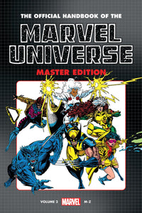 OFFICIAL HANDBOOK OF THE MARVEL UNIVERSE MASTER EDITION OMNIBUS VOL 2 X-MEN COVER DM ONLY HC