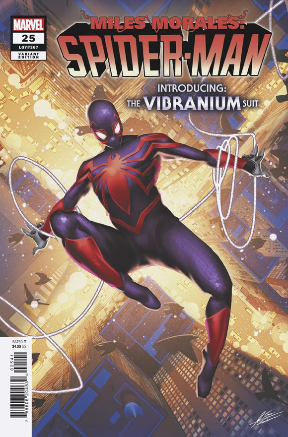 MILES MORALES SPIDER-MAN #25 MATEUS MANHANINI NEW COSTUME VAR CVR D