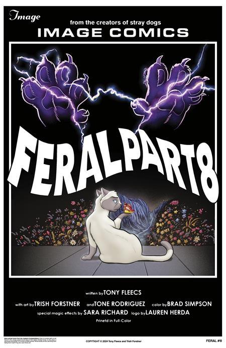 FERAL #8 CVR B TONY FLEECS AND TRISH FORSTNER HOMAGE VAR