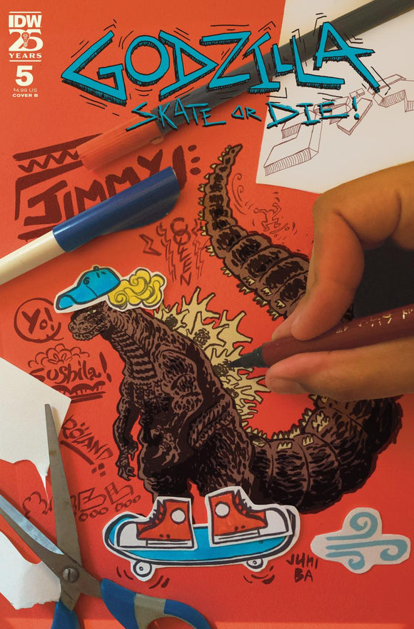 GODZILLA SKATE OR DIE #5 VAR B BA CVR B