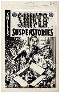 EC SHIVER SUSPENSTORIES #1 ONE SHOT CVR D INC 1:20 DARICK ROBERTSON BANDW ARTIST EDITION VAR 1:20 INCV