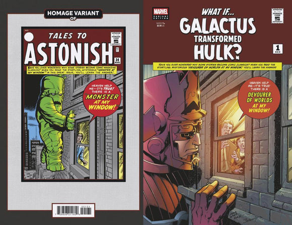 WHAT IF GALACTUS GALACTUS TRANSFORMED HULK #1 MARK BAGLEY SCI-FI HOMAGE VA RIANT CVR C