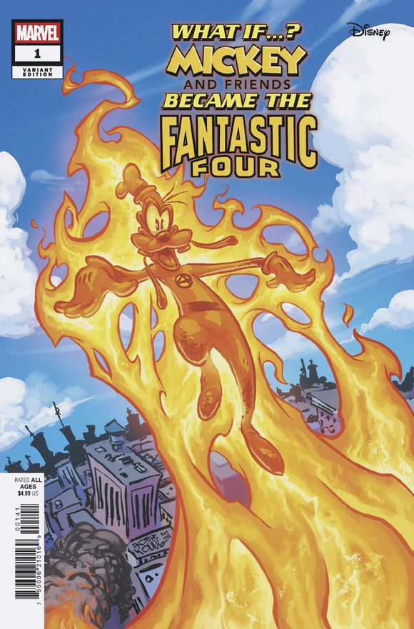 MARVEL AND DISNEY WHAT IF MICKEY AND FRIENDS BECAME THE FANTASTIC FOUR #1 SKOTT IE YOUNG VAR CVR D