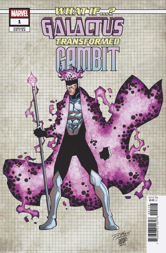 WHAT IF GALACTUS GALACTUS TRANSFORMED GAMBIT #1 RON LIM DESIGN VAR 1:10 INCV