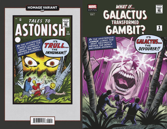 WHAT IF GALACTUS GALACTUS TRANSFORMED GAMBIT #1 ALEX SAVIUK SCI-FI HOMAGE VAR CVR B