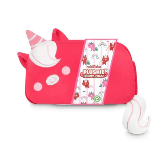 Plushiverse: Plushie Fanny Pack - Ruby Red Unicorn