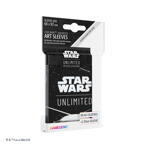 STAR WARS UNLIMITED ART SLEEVES CARD BACK WHITE