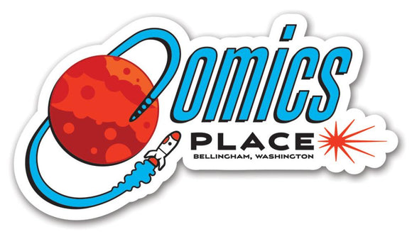 COMICS PLACE LOGO STICKER