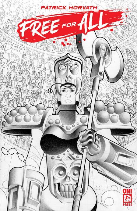 FREE FOR ALL #1 CVR F 10 COPY INCV LESNIEWSKI BANDW