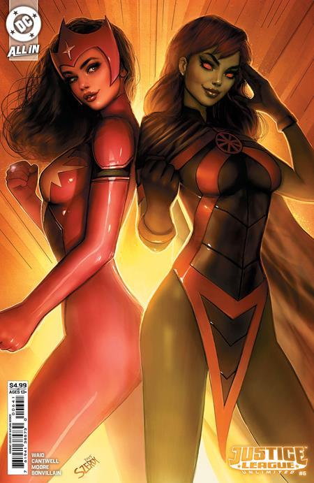 JUSTICE LEAGUE UNLIMITED #6 CVR C NATHAN SZERDY CARD STOCK VAR WE ARE YESTERDAY