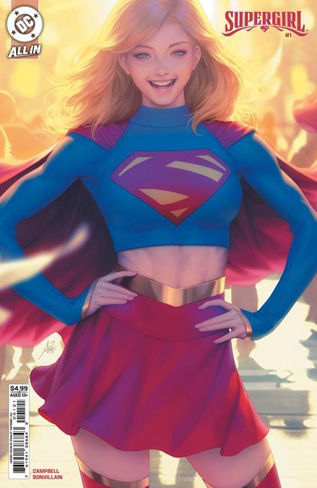 SUPERGIRL #1 CVR B STANLEY ARTGERM LAU CARD STOCK VAR