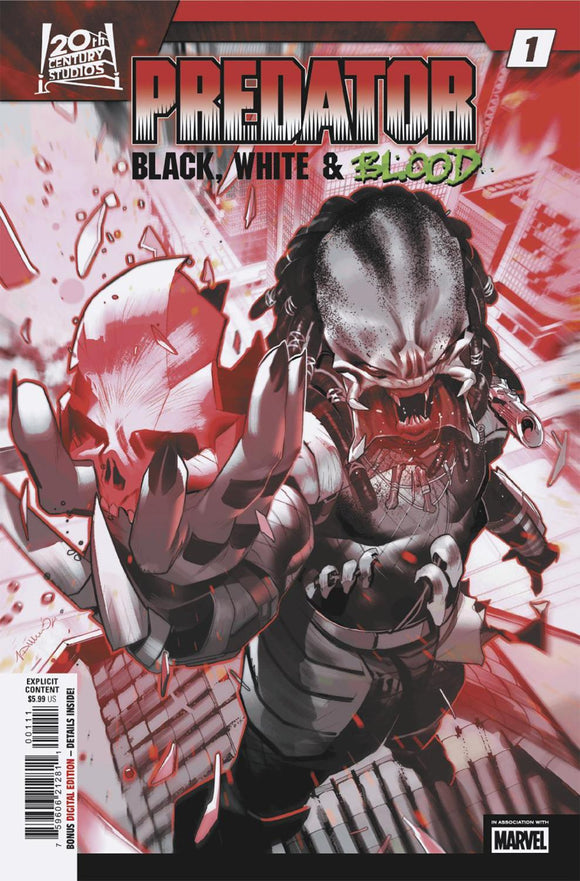 PREDATOR BLACK WHITE AND BLOOD #1