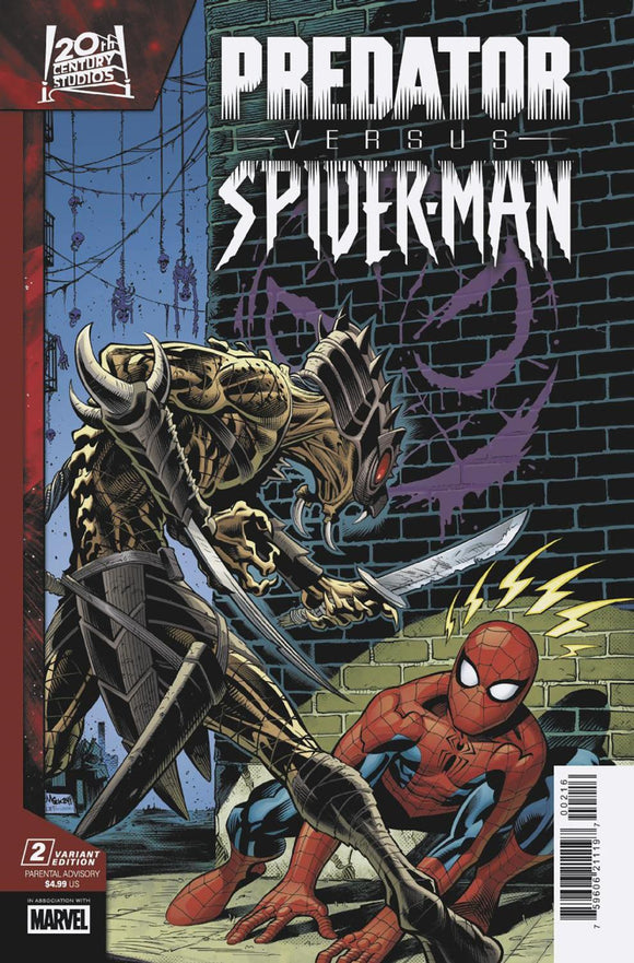 PREDATOR VS SPIDER-MAN #2 ED MCGUINNESS VAR 1:25 INCV