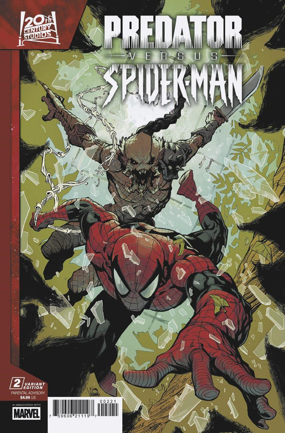 PREDATOR VS SPIDER-MAN #2 RYAN STEGMAN VAR CVR B