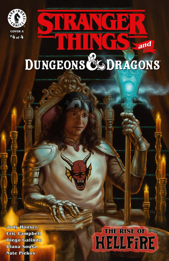 STRANGER THINGS AND DUNGEONS AND DRAGONS THE RISE OF HELLFIRE #4 MYLES WOHL