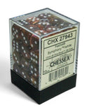 Chessex Festive: 12mm d6 Symphony/white Dice Block (36 dice)
