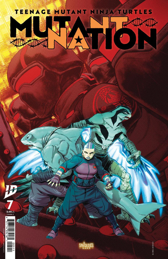 TEENAGE MUTANT NINJA TURTLES MUTANT NATION #7 COVER A SANTOLOUCO CVR A